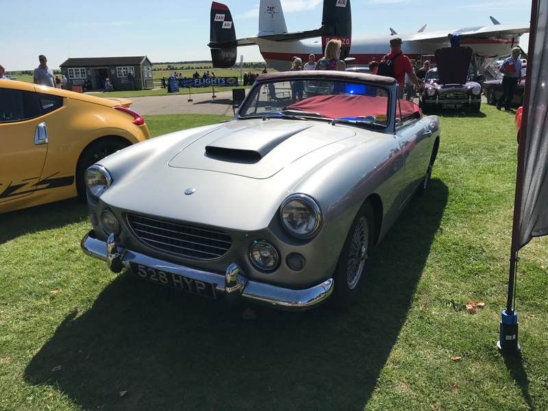 AC Greyhound convertible. Powered by a 2.2 liter Bristol motor.